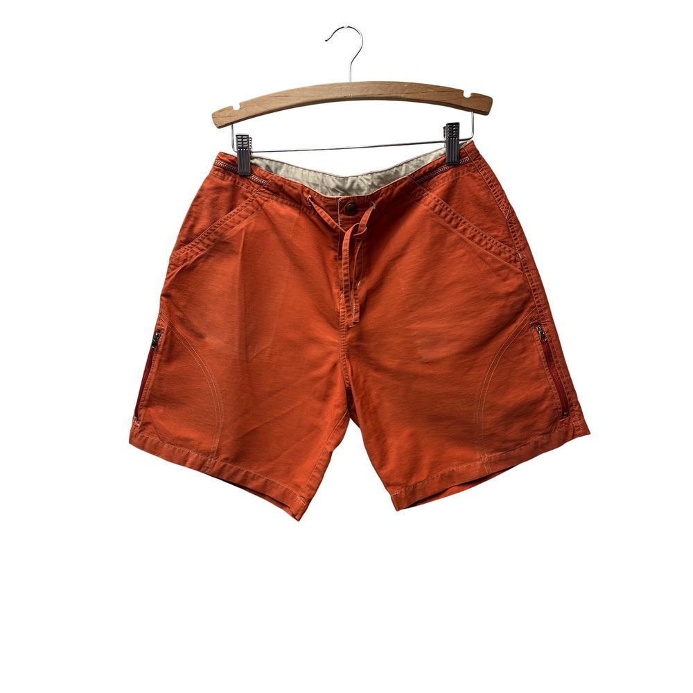 Vtg KUHL Shorts Mens M Burnt Orange Kuhl Dry Hiking Gorpcore Rugged Adventure